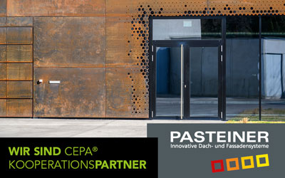 PASTEINER erster CEPA-Kooperationspartner aus dem Handwerk „Fassadenbau“